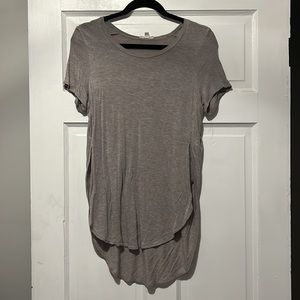 Aritzia - Wilfred Capucine Top Heather Grey with purplish blue